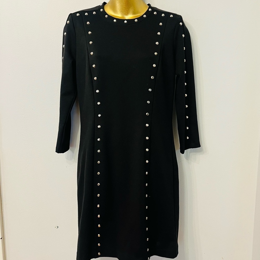 Michael Kors Black Studded Sheath sexy dress Size 6 - Picture 3 of 6